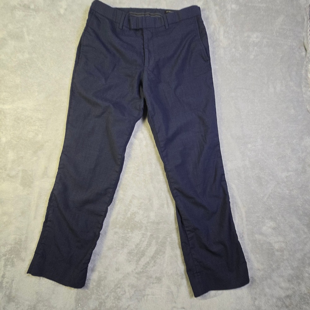Banana Republic Dress Pants‎ Men's 32x30 Navy Performance Italian Wool Marzotto
